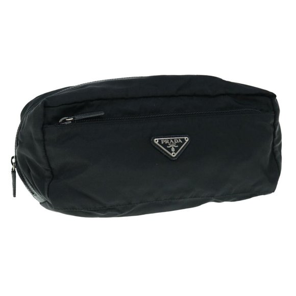 PRADA Clutch Bag Nylon Black - Picture 1 of 15